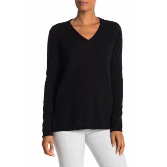Michael Stars Sweaters - Michael ⭐️ Wool/Cashmere Black Vneck Tunic Sweater